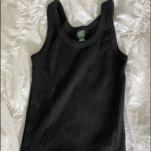 Small Black Ribbed tank from Target
